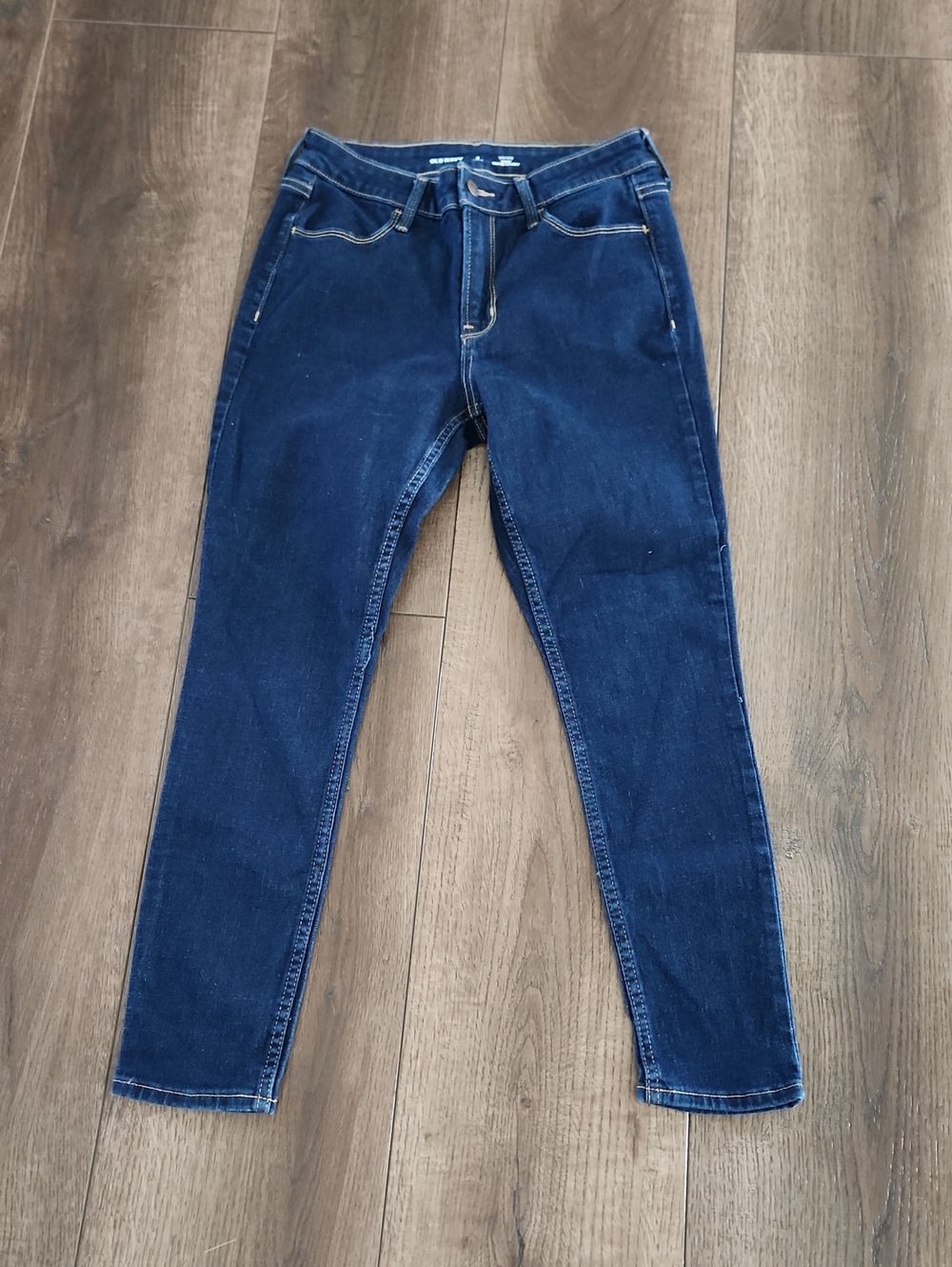 Old Navy Dark Blue Stretch Jeggings High Rise 4 Petite